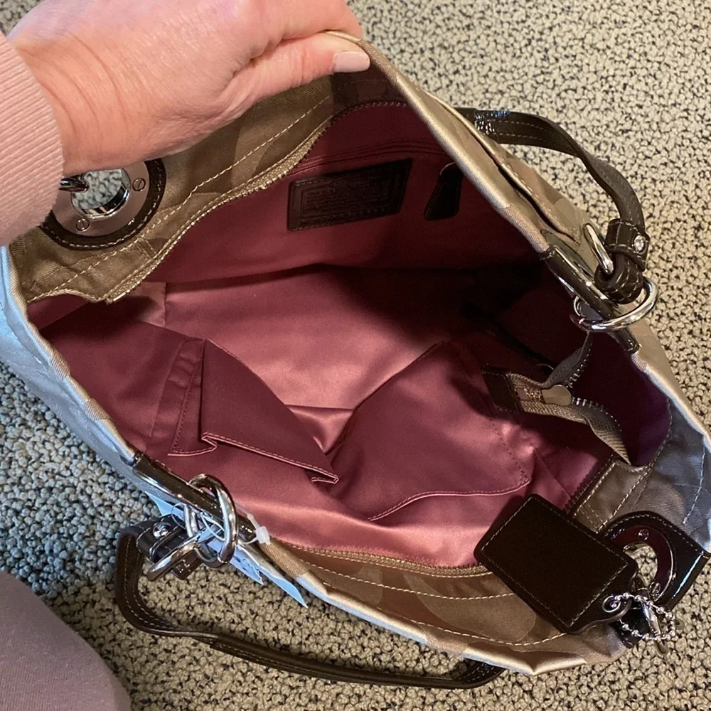 NWT Coach Sateen Tote Bag — Perfect for work or travel!